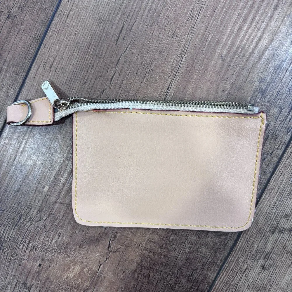 Louis Vuitton Interior Leather Key Pouch Holder Zipper 3.5
